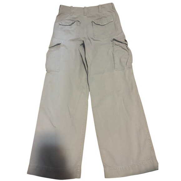 Abercrombie And Fitch Cargo Pants Mens 32 R Vintage Military Style Trouser Beige - Picture 8 of 10